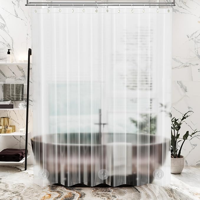 AmazerBath Stall Shower Curtain Liner 36x72, Walk in Shower Curtain Plastic - Image 8