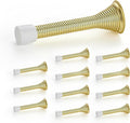 Ravinte Door Stoppers, 12 Pack Gold Spring Door Stops by Ravinte