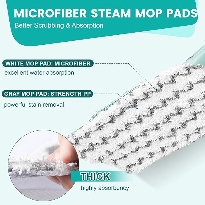 14 Pack Steam Mop Replacement Pads Compatible - Image 4