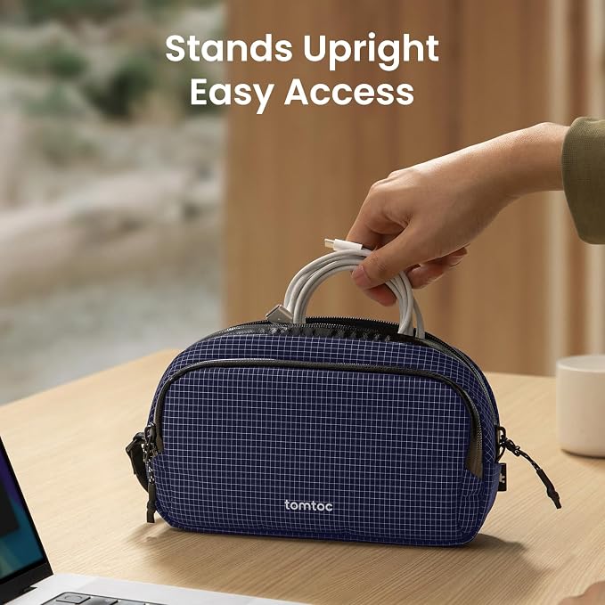 tomtoc Electronic Organizer Travel Case Performance, Dual Compartment Bag | - Image 4