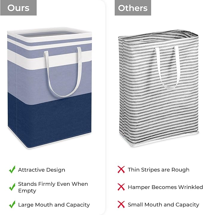HomeHacks 2 Pack Large Laundry Baskets, Laundry Hampers Bags | Waterproof - Image 3