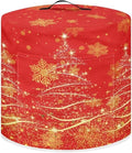 Golden Christmas Tree Dust Cover for Kitchen Instant Pot Accessories Appliance Cover Quart Pressure Cooker Air Fryer Rice Cooker Kitchen Appliance Dust Covers with Storage Pockets Size S