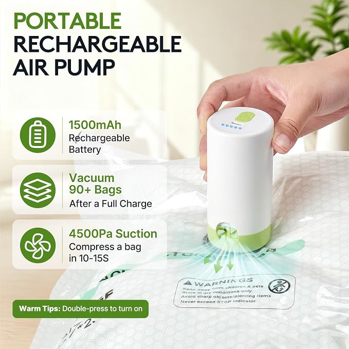 9+3 Packs Vacuum Bags for Travel - Image 3