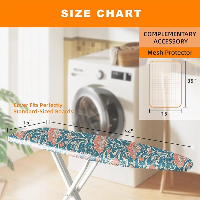 Ironing Board Cover 15x54 Inch- Standard Cotton Cover - Image 5