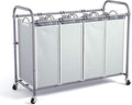 ROMOON Laundry Hamper Sorter Cart, 4-Section Organizer by ROMOON