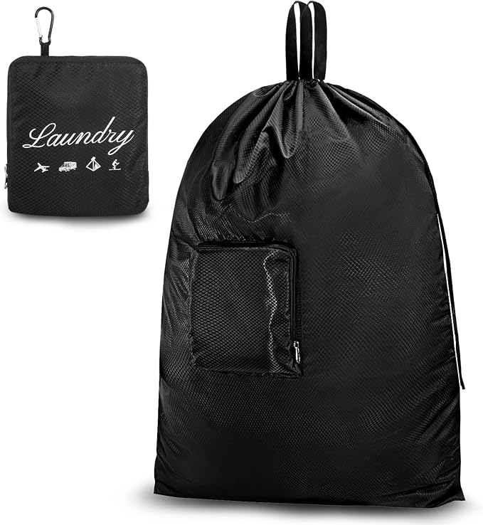 JHX Travel Laundry Bag XL, Extra large Dirty Clothes Organizer【Upgraded】with by JHX