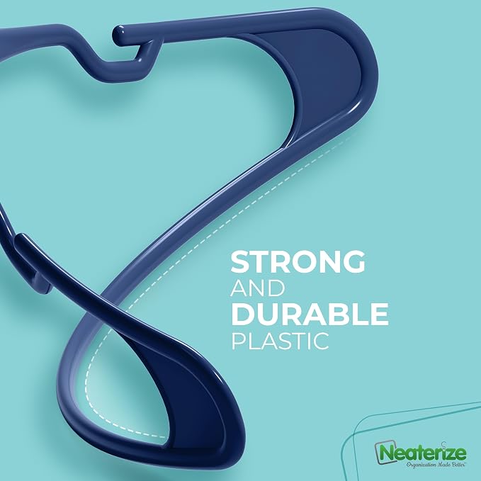 NEATERIZE Clothes Hangers Plastic 20 Pack - Image 6
