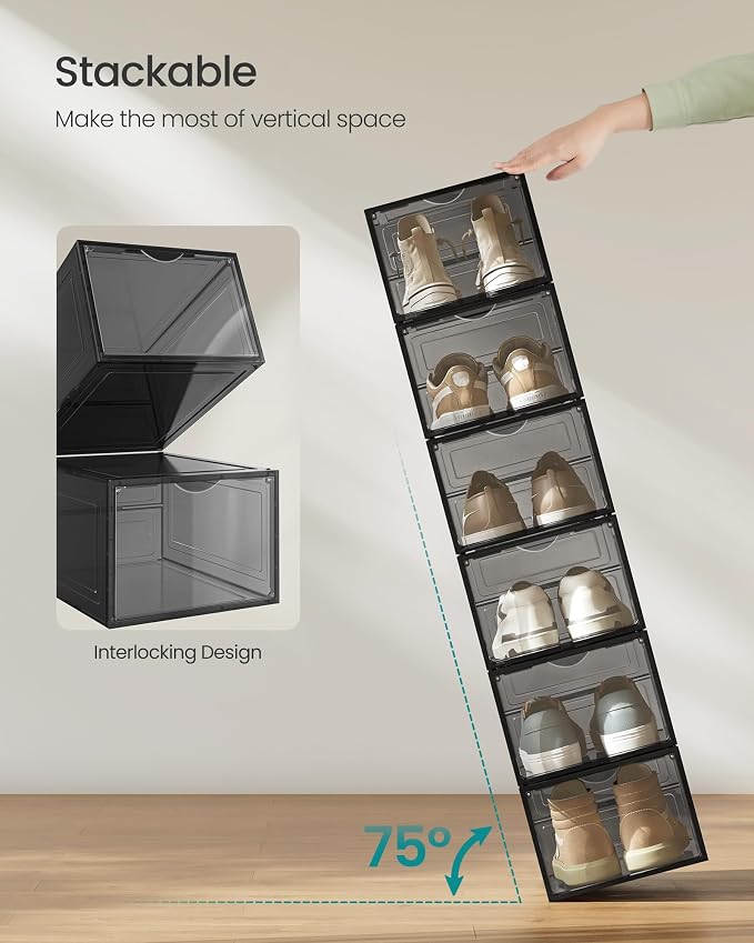 SONGMICS Shoe Boxes, Up to US Size 11 - Image 3