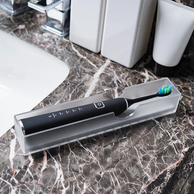 Acrylic Electric Toothbrush Holder by LUEXBOX