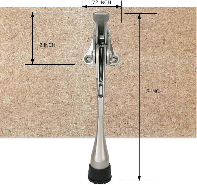 One Touch Kickdown Door Stopper, Door Holder, Heavy Duty Door Stops, Bottom of - Image 5