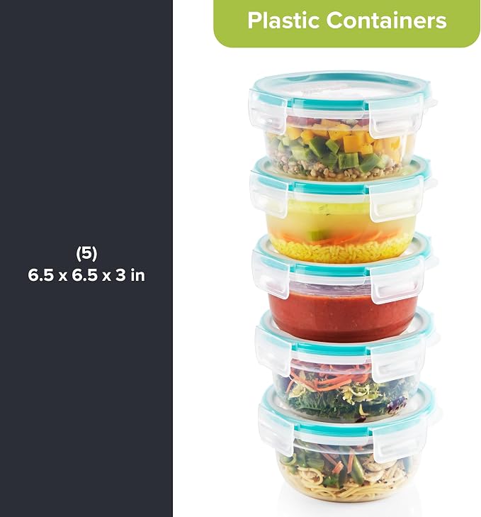 Snapware Plastic Total Solutions Food Storage Containers | Meal prep containers - Image 3