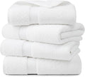 Superior Egyptian Cotton Plush & Absorbent, Bath Towel Set of 4, Soft Luxury by SUPERIOR