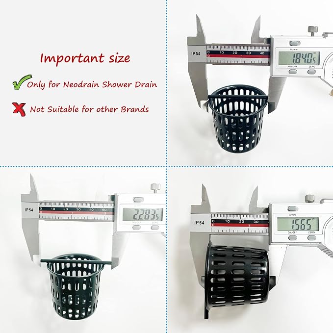 Neodrain Black Strainer-Hook, Only Fit Neodrain Shower Drain | 304 Stainless - Image 3