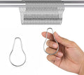 100 Pack Shower Curtain Hooks, 2.5" Metal Shower Curtain Rings, Made of Rust by ClipStripCorp