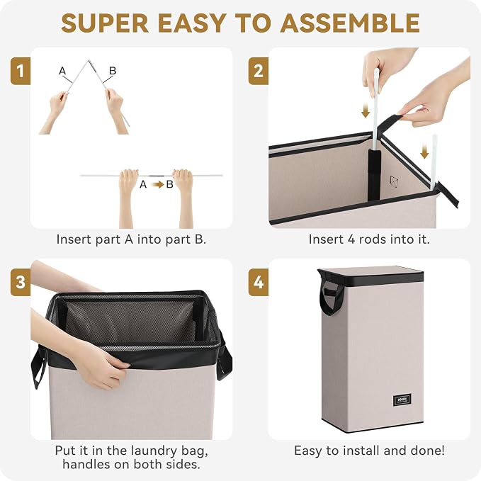 SOLEDI Slim Laundry Basket - Image 7