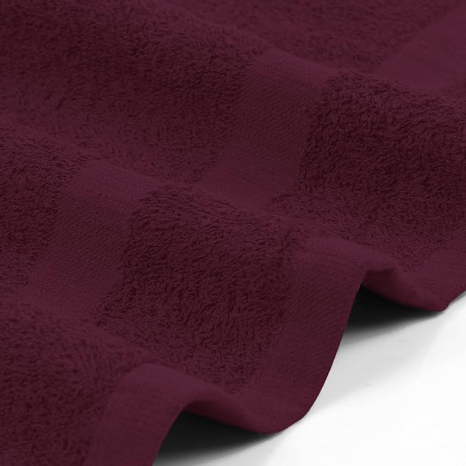 Utopia Towels Salon Towels, 16x27 in, 100% Cotton, Burgundy | Highly Absorbent - Image 4