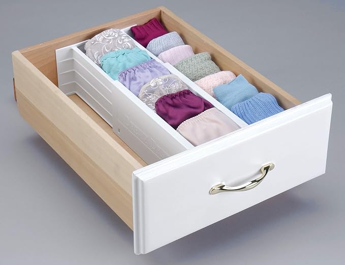Dial Industries Dresser Drawer Organizer Dividers, 4.5" Deep | Slides apart to - Image 4