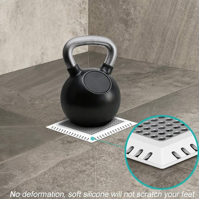 Aojuxix Shower Drain Hair Catcher/Drain Strainer/Shower Drain Cover | Stainless - Image 4