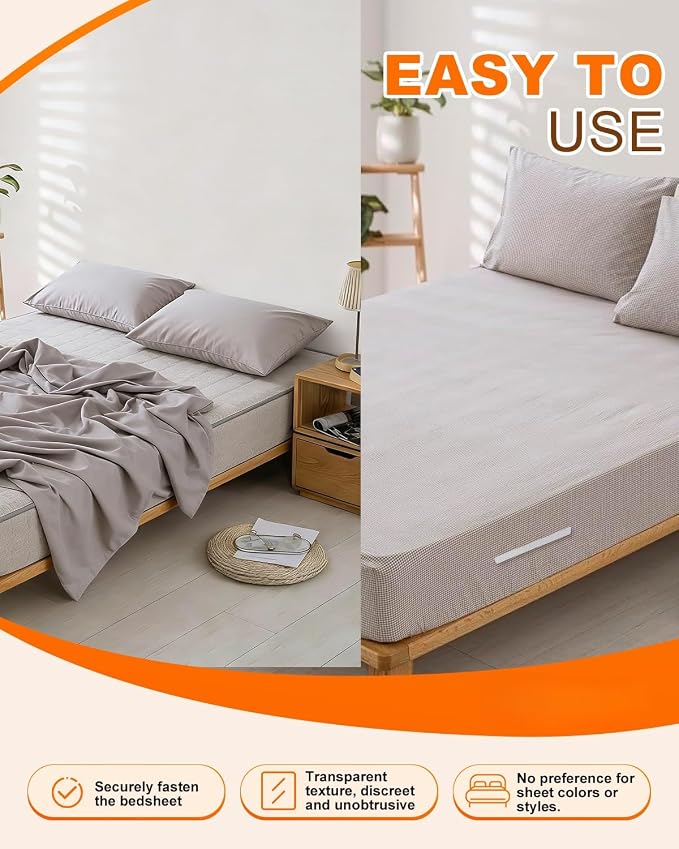 Transparent Sheet Fastener Strips, Bed Sheet Holders - Image 4
