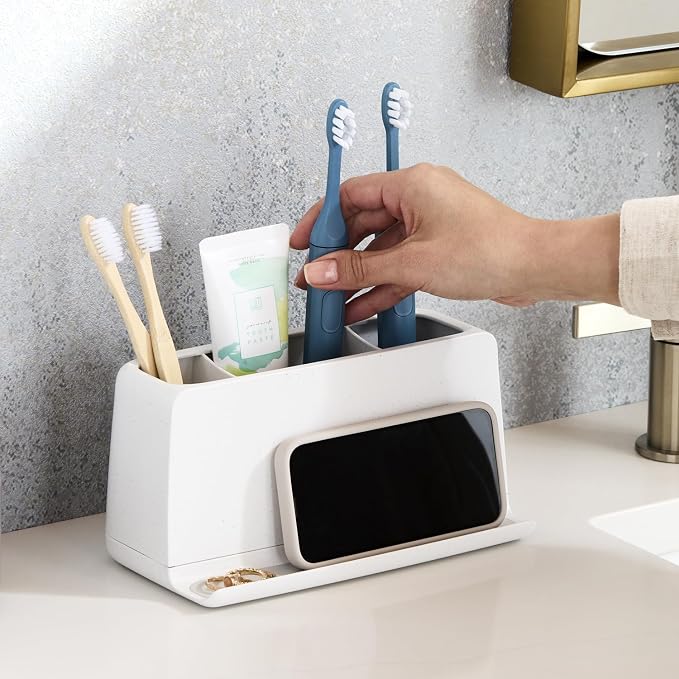 YouCopia The Ledge Toothbrush Holder, Bathroom Vanity Counter Organizer - Image 7