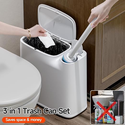 CTIME 3 in 1 Bathroom Trash can - Image 2