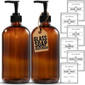 Sunrise Premium Amber Glass Soap Dispenser by SunrisePremium