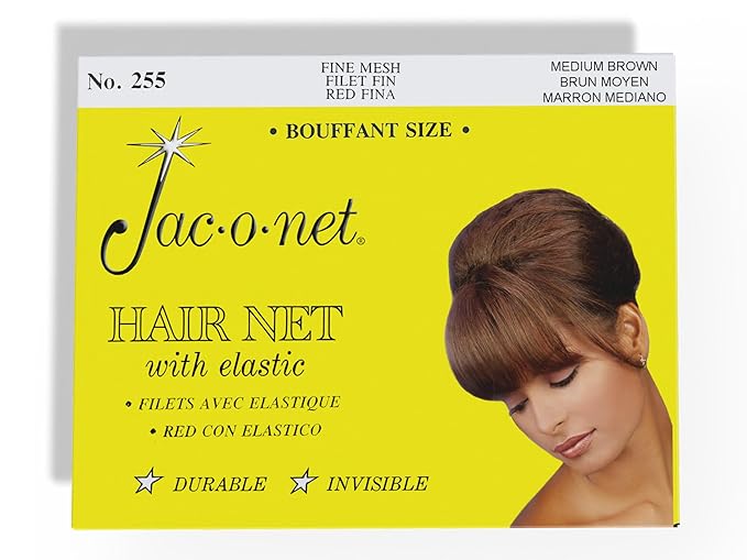 Hair Net Tiny Mesh Bouffant/Large Size, Medium Brown,1 Net Per Pack [Pack of 12]