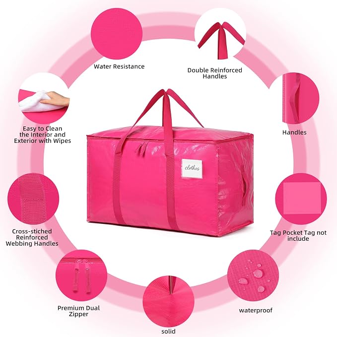 Moving Bags Heavy Duty Hot Pink – Large Packing Bags - Image 5