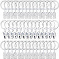 44 Pack Metal Curtain Rings by AMZSEVEN