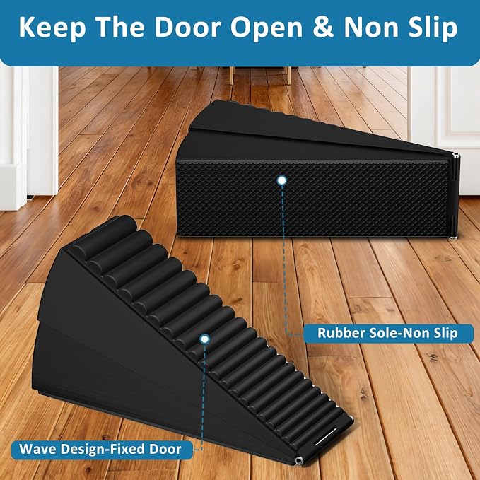 Optish 2 Pack Heavy Duty Door Stopper, Adjustable Spring Large Stopper - Image 4