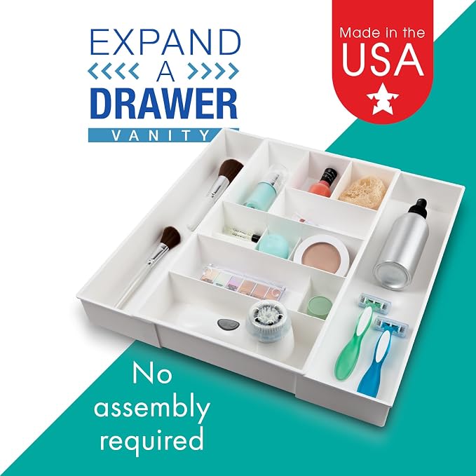 Dial Industries Expandable Vanity Drawer Makeup Organizer Desk Storage Tray | - Image 4