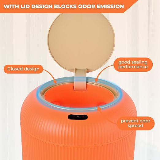 Pukomc Smart Sensor Wastebasket, Convenient and Hygienic Easy to Use | - Image 4