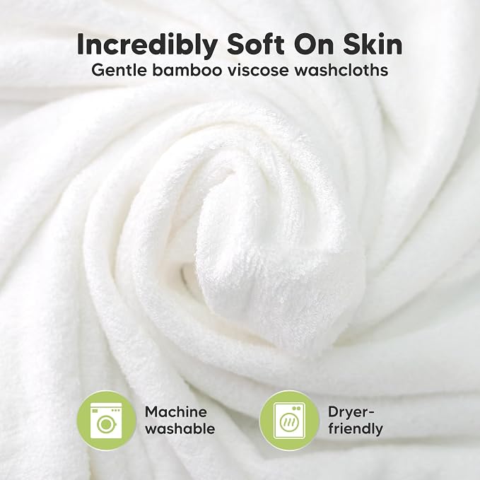 6-Pack Baby Washcloths, Soft Absorbent Washcloths - Image 2
