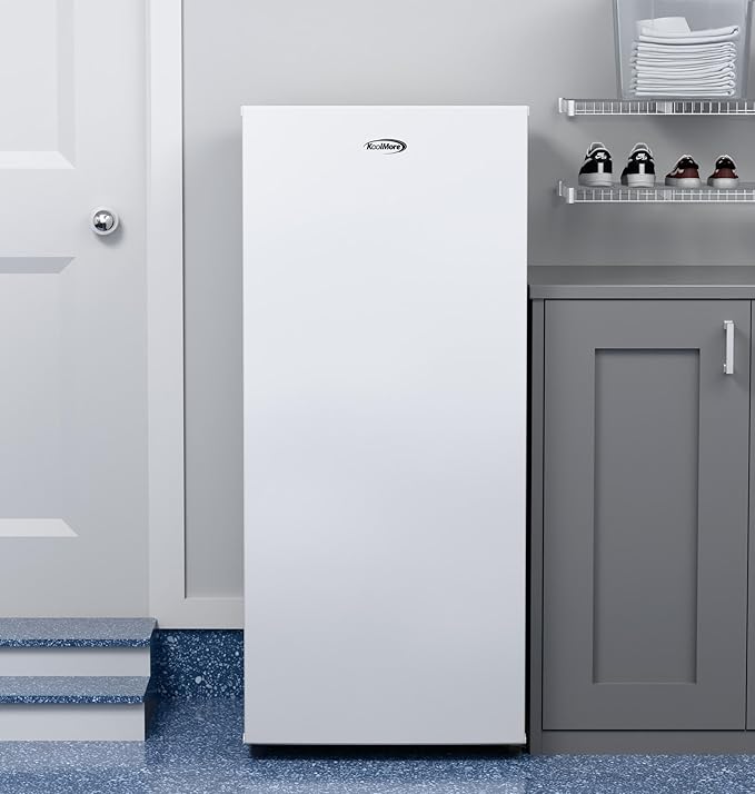 KoolMore 7 cu. ft. Convertible Garage Ready Upright Freezer/Refrigerator in White (KM-RUF-7S)
