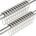 Shower Curtain Hooks, Decorative Rust Proof Stainless Steel Shower Curtain Hooks by Amazer