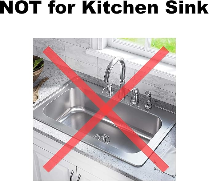 2 Pack - 2.25" Top / 1" Basket- Black Sink Strainer Bathroom, RV and Lavatory - Image 3
