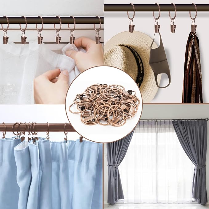 MAQIHAN 40PCS Curtain Rings - Image 5