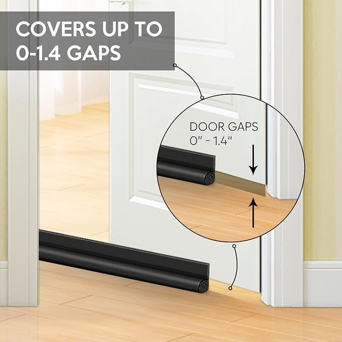 HomeProtect 32 inch Door Draft Stoppers, Adjustable Door Bottom Seals Keep Cold - Image 9