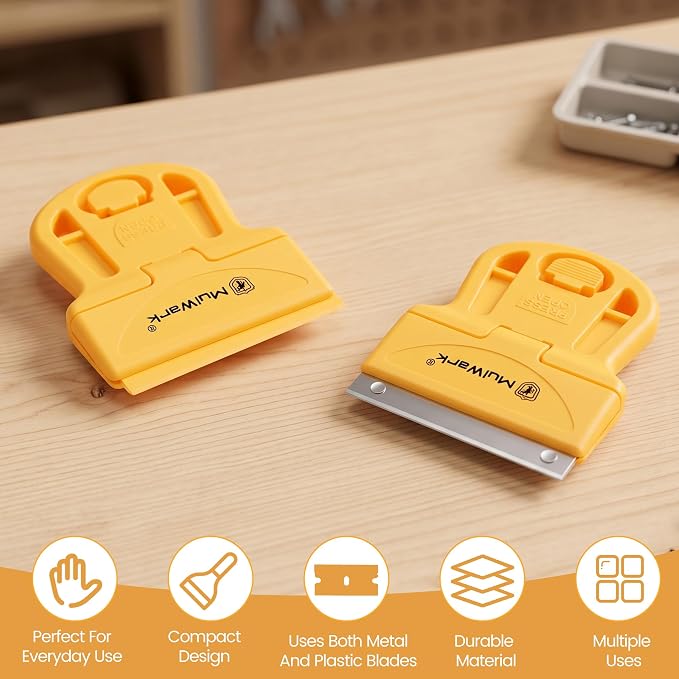 MulWark Razor Blade Scraper Tool Set, 3-Piece - Image 6