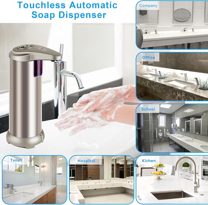 Touchless Soap Dispenser, Automatic Liquid Soap Dispenser - Image 6