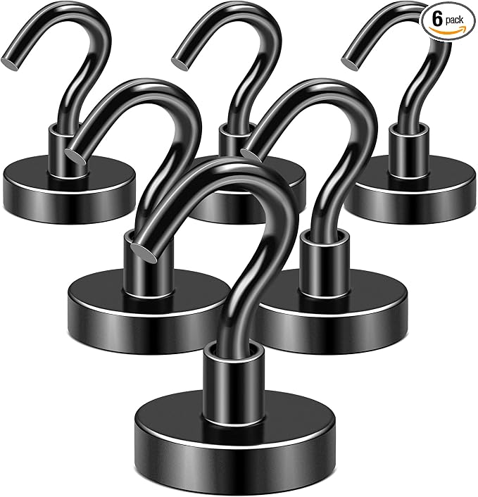 DIYMAG Magnetic Hooks, 85lbs Heavy Duty Magnets by DIYMAG