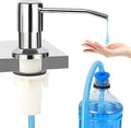 Soap Dispenser for Kitchen Sink, Chrome Stainless Steel Countertop Dish Sink by YOFOCOO