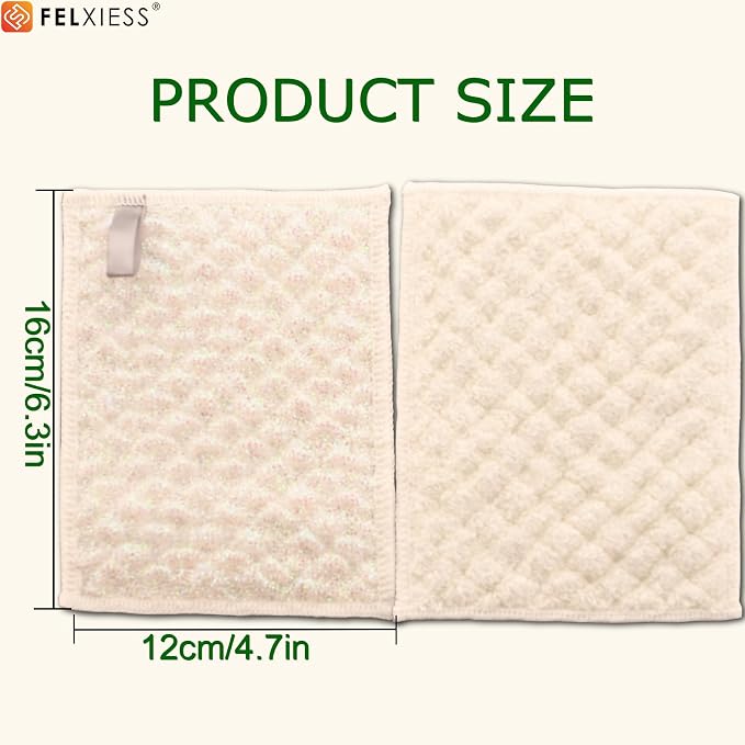 White Microfiber Scrubbing Pads, Non-Scratch - Image 7