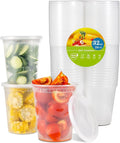 TashiBox 24 Sets 32 oz Plastic Deli Containers by TashiBox