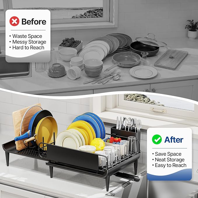 Urackify Expandable Dish Drying Rack - Image 8