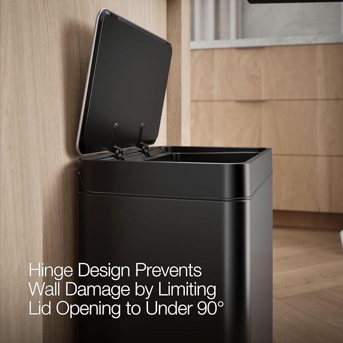 Kohler K-20942-BST 8 Gallon Compact Hands-Free Step Trash Can, Trash Can - Image 5
