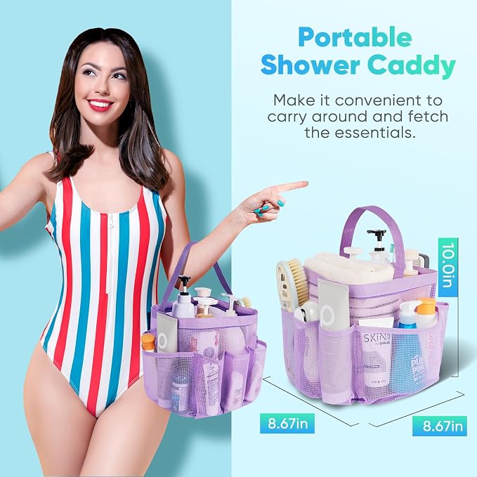 EUDELE Mesh Shower Caddy Portable - Image 3