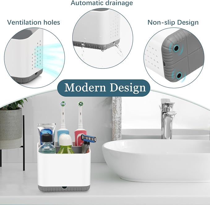 Toothbrush Holders for Bathrooms, Kids Electric Toothbrush Organizer | Easy To - Image 4