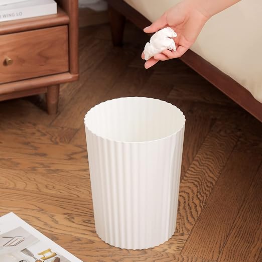 JiatuA Small Trash Can Plastic Wastebasket Round Garbage Container Bin - Image 3