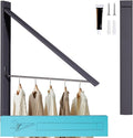 Ithywat Retractable Clothes Drying Rack, Space Saver Wall Mounted Folding Hanger by RimiWorld